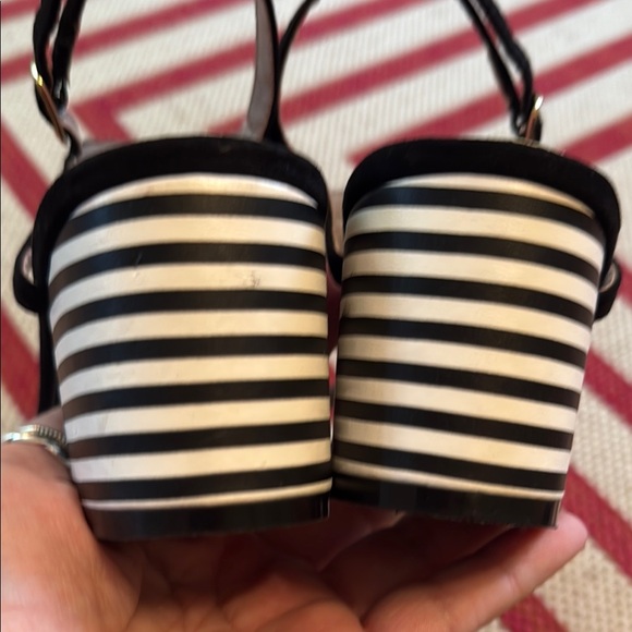 Betsey Johnson Andey Black and Purple Floral Sandals - Picture 4 of 10